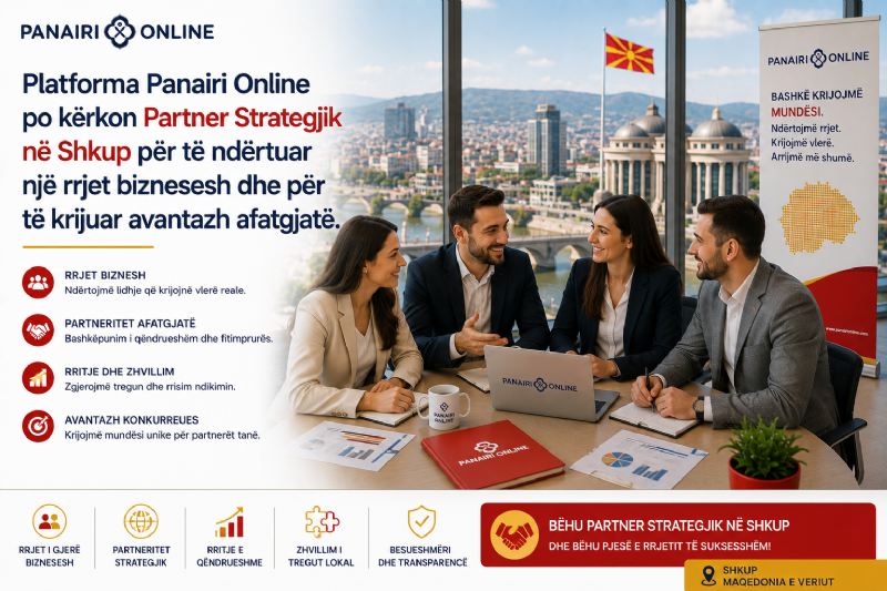 Vetëm pak kompani do të kenë mundësinë të marrin ekskluzivitetin e Platformës Panairi Online për Maqedoninë e Veriut.